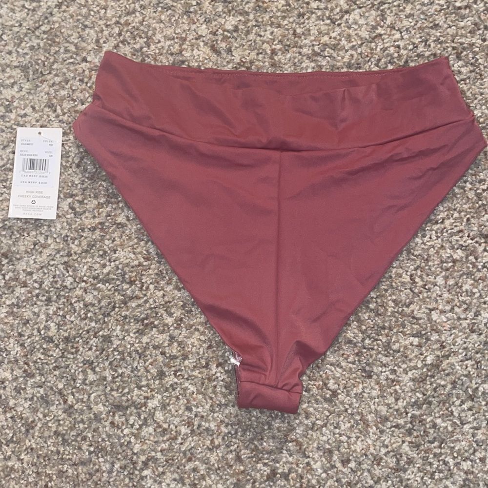 RVCA Solid High Rise Bikini Bottom Size S - Picture 4 of 11